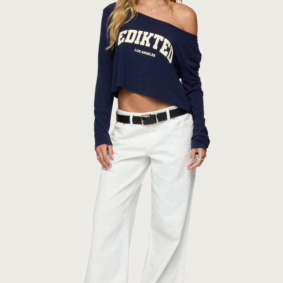 NWT Edikted LA Babe Off Shoulder Top - Picture 3 of 4